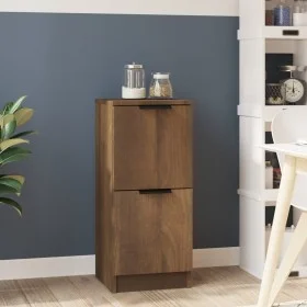 Aparador madera contrachapada marrón roble 30x30x70 cm de vidaXL, Aparadores - Ref: Foro24-817022, Precio: 47,14 €, Descuento: %