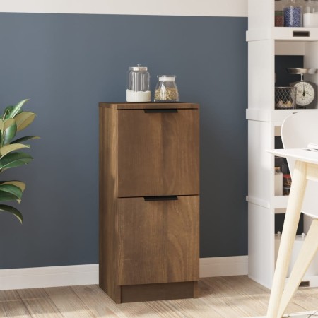 Aparador madera contrachapada marrón roble 30x30x70 cm de vidaXL, Aparadores - Ref: Foro24-817022, Precio: 47,95 €, Descuento: %