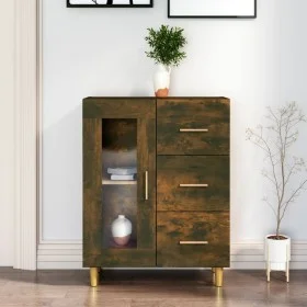 Smoked oak engineered wood sideboard 69.5x34x90 cm by vidaXL, Sideboards - Ref: Foro24-817363, Price: 72,19 €, Discount: %