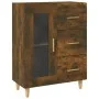 Smoked oak engineered wood sideboard 69.5x34x90 cm by vidaXL, Sideboards - Ref: Foro24-817363, Price: 72,19 €, Discount: %