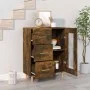 Smoked oak engineered wood sideboard 69.5x34x90 cm by vidaXL, Sideboards - Ref: Foro24-817363, Price: 72,19 €, Discount: %