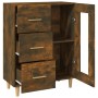 Aparador de madera de ingeniería roble ahumado 69,5x34x90 cm de vidaXL, Aparadores - Ref: Foro24-817363, Precio: 72,89 €, Des...