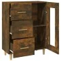 Smoked oak engineered wood sideboard 69.5x34x90 cm by vidaXL, Sideboards - Ref: Foro24-817363, Price: 72,19 €, Discount: %