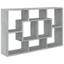 Estantería de pared madera ingeniería gris Sonoma 85x16x52,5 cm de vidaXL, Estantes y estanterías - Ref: Foro24-820461, Preci...