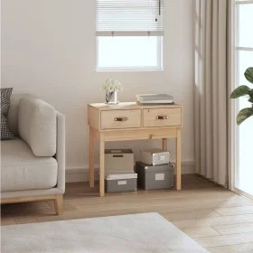 Mesa consola madera maciza de pino 76,5x40x75 cm de vidaXL, Mesas auxiliares - Ref: Foro24-821749, Precio: 79,82 €, Descuento: %