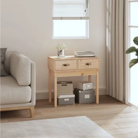 Solid pine wood console table 76.5x40x75 cm by vidaXL, Side tables - Ref: Foro24-821749, Price: 79,82 €, Discount: %