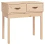 Solid pine wood console table 76.5x40x75 cm by vidaXL, Side tables - Ref: Foro24-821749, Price: 79,82 €, Discount: %