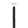 Cuerda de trabajo polipropileno negro 8 mm 25 m de vidaXL, Sogas y cuerdas metálicas - Ref: Foro24-153006, Precio: 10,85 €, D...