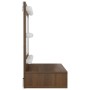 Mueble con espejo y LED marrón roble 60x31,5x62 cm de vidaXL, Tocadores de baño - Ref: Foro24-820456, Precio: 52,89 €, Descue...