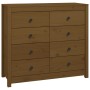Armario auxiliar madera maciza de pino marrón miel 100x40x90 cm de vidaXL, Aparadores - Ref: Foro24-821772, Precio: 219,69 €,...