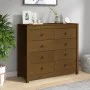 Auxiliary cabinet solid pine wood honey brown 100x40x90 cm by vidaXL, Sideboards - Ref: Foro24-821772, Price: 216,69 €, Disco...