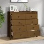 Auxiliary cabinet solid pine wood honey brown 100x40x90 cm by vidaXL, Sideboards - Ref: Foro24-821772, Price: 216,69 €, Disco...