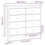 Armario auxiliar madera maciza de pino marrón miel 100x40x90 cm de vidaXL, Aparadores - Ref: Foro24-821772, Precio: 219,69 €,...