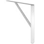 Soportes de estante 4 uds acero inoxidable plata 40x2,5x25 cm en Estanterías | Comprar online en Foru.es