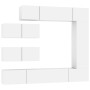 Set de muebles para TV 7 piezas madera contrachapada blanco de vidaXL, Muebles TV - Ref: Foro24-3114558, Precio: 392,34 €, De...
