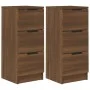Aparadores 2 uds madera contrachapada marrón roble 30x30x70 cm de vidaXL, Aparadores - Ref: Foro24-817017, Precio: 89,33 €, D...