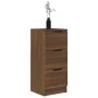 Aparadores 2 uds madera contrachapada marrón roble 30x30x70 cm de vidaXL, Aparadores - Ref: Foro24-817017, Precio: 89,33 €, D...
