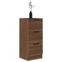 Aparadores 2 uds madera contrachapada marrón roble 30x30x70 cm de vidaXL, Aparadores - Ref: Foro24-817017, Precio: 90,63 €, D...