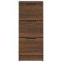 Aparadores 2 uds madera contrachapada marrón roble 30x30x70 cm de vidaXL, Aparadores - Ref: Foro24-817017, Precio: 90,63 €, D...