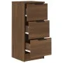 Aparadores 2 uds madera contrachapada marrón roble 30x30x70 cm de vidaXL, Aparadores - Ref: Foro24-817017, Precio: 89,33 €, D...