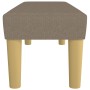 Banco de tela gris taupe 100x30x30 cm de vidaXL, Bancos - Ref: Foro24-346656, Precio: 49,40 €, Descuento: %