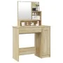 Dresser with Sonoma oak color mirror 86.5x35x136 cm by vidaXL, Bedroom Dressers - Ref: Foro24-802960, Price: 93,74 €, Discoun...