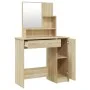 Dresser with Sonoma oak color mirror 86.5x35x136 cm by vidaXL, Bedroom Dressers - Ref: Foro24-802960, Price: 93,74 €, Discoun...