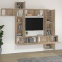 Set de muebles para TV 9 pzas madera contrachapada roble sonoma de vidaXL, Muebles TV - Ref: Foro24-3114656, Precio: 395,49 €...
