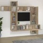 Set de muebles para TV 9 pzas madera contrachapada roble sonoma de vidaXL, Muebles TV - Ref: Foro24-3114656, Precio: 387,87 €...