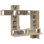 Set de muebles para TV 9 pzas madera contrachapada roble sonoma de vidaXL, Muebles TV - Ref: Foro24-3114656, Precio: 387,87 €...