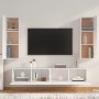 Set de muebles para TV 4 piezas madera contrachapada blanco de vidaXL, Muebles TV - Ref: Foro24-3114198, Precio: 207,01 €, De...