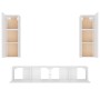 Set de muebles para TV 4 piezas madera contrachapada blanco de vidaXL, Muebles TV - Ref: Foro24-3114198, Precio: 207,01 €, De...