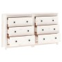 Aparador de madera maciza de pino blanco 140x35x80 cm de vidaXL, Aparadores - Ref: Foro24-3114080, Precio: 234,53 €, Descuent...