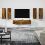 Set de muebles de TV 6 pzas madera contrachapada roble ahumado de vidaXL, Muebles TV - Ref: Foro24-3114347, Precio: 213,09 €,...