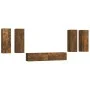 Set de muebles de TV 6 pzas madera contrachapada roble ahumado de vidaXL, Muebles TV - Ref: Foro24-3114347, Precio: 213,09 €,...