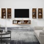 Set de muebles de TV 6 pzas madera contrachapada roble ahumado de vidaXL, Muebles TV - Ref: Foro24-3114347, Precio: 215,65 €,...