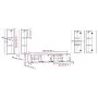 Set de muebles de TV 6 pzas madera contrachapada roble ahumado de vidaXL, Muebles TV - Ref: Foro24-3114347, Precio: 213,09 €,...