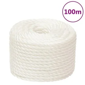 Cuerda de trabajo polipropileno blanco 16 mm 100 m de vidaXL, Sogas y cuerdas metálicas - Ref: Foro24-153066, Precio: 84,58 €...