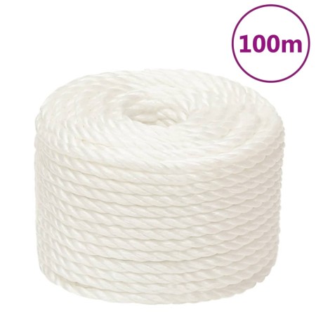 Cuerda de trabajo polipropileno blanco 16 mm 100 m de vidaXL, Sogas y cuerdas metálicas - Ref: Foro24-153066, Precio: 86,10 €...