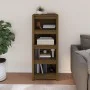 Estantería madera maciza de pino marrón miel 50 x 35 x 125,5 cm de vidaXL, Librerías y estanterías - Ref: Foro24-821712, Prec...
