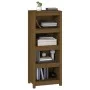 Estantería madera maciza de pino marrón miel 50 x 35 x 125,5 cm de vidaXL, Librerías y estanterías - Ref: Foro24-821712, Prec...