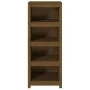 Estantería madera maciza de pino marrón miel 50 x 35 x 125,5 cm de vidaXL, Librerías y estanterías - Ref: Foro24-821712, Prec...