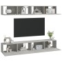 Muebles de TV 4 piezas gris hormigón 100x30x30 cm de vidaXL, Muebles TV - Ref: Foro24-3114193, Precio: 178,70 €, Descuento: %