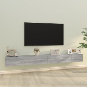 Set de muebles para TV 3 pzas madera contrachapada gris Sonoma de vidaXL, Muebles TV - Ref: Foro24-3114484, Precio: 126,13 €,...