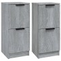 Aparadores 2 uds madera contrachapada gris Sonoma 30x30x70 cm de vidaXL, Aparadores - Ref: Foro24-817021, Precio: 69,41 €, De...