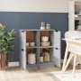 Aparadores 2 uds madera contrachapada gris Sonoma 30x30x70 cm de vidaXL, Aparadores - Ref: Foro24-817021, Precio: 69,41 €, De...