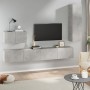 Set de muebles de TV 4 pzas madera contrachapada gris hormigón de vidaXL, Muebles TV - Ref: Foro24-3114329, Precio: 170,60 €,...