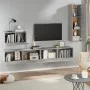 Set de muebles de TV 4 pzas madera contrachapada gris hormigón de vidaXL, Muebles TV - Ref: Foro24-3114329, Precio: 168,00 €,...