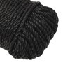 Cuerda de trabajo polipropileno negro 6 mm 250 m de vidaXL, Sogas y cuerdas metálicas - Ref: Foro24-153004, Precio: 31,67 €, ...