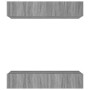 Muebles TV 4 uds madera contrachapada gris Sonoma 80x30x30 cm de vidaXL, Muebles TV - Ref: Foro24-3114188, Precio: 137,06 €, ...